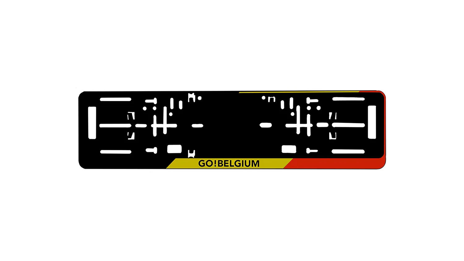 Belgium license plate holder