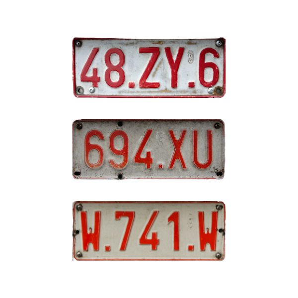 plaque belge anciens modèles 1954 à 1971
