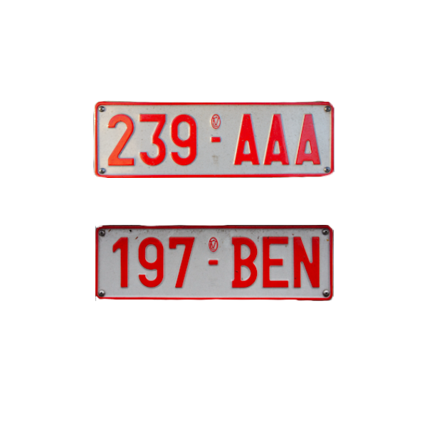 plaques belge 2008