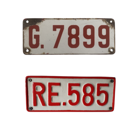 Plaque belge 1954 + 1962 plaque belge 1954 et 1962